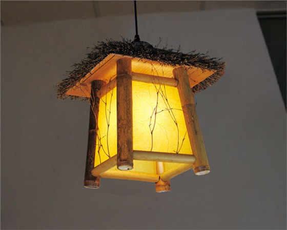 美爾家竹藝吊燈場景圖11