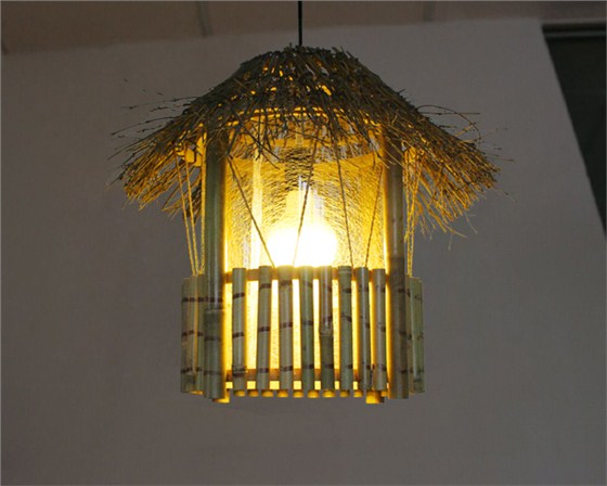 美爾家竹藝吊燈場景圖12
