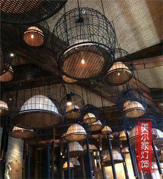 美爾家藤編燈飾
