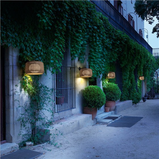 美爾家燈飾：藤編壁燈