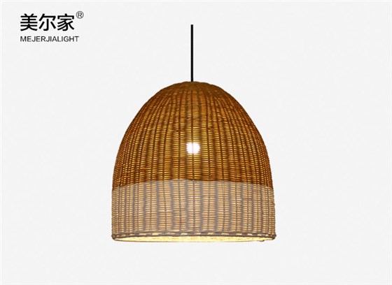 美爾家藤編吊燈