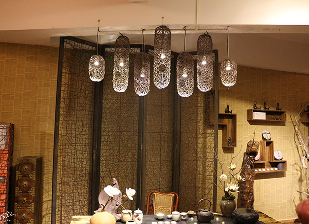 南海又一茗使用美爾家藤藝吊燈