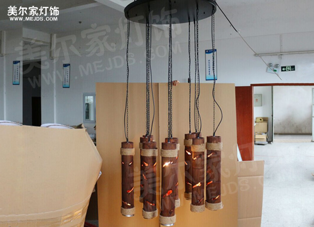 美爾家木藝吊燈