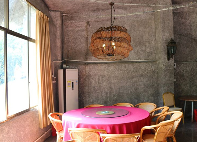 廣州菜豐園使用了美爾家藤藝燈飾效果圖