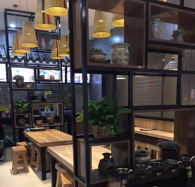 美爾家藤藝吊燈實拍圖