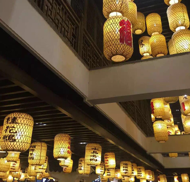 美爾家藤藝燈飾實(shí)拍圖