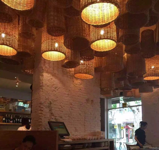 美爾家藤藝燈產品實拍