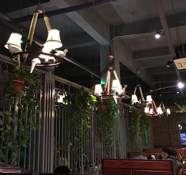 美爾家藤藝燈飾實(shí)拍圖