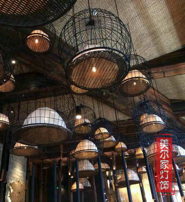 美爾家藤編燈飾