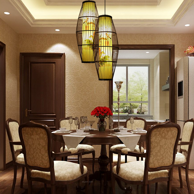 藤藝燈家居場景