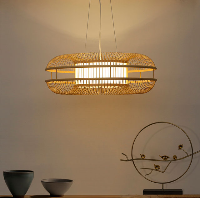 美爾家藤編燈場景