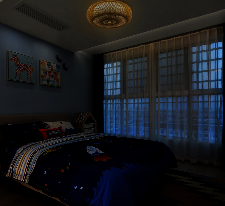 吸頂燈夜燈模式