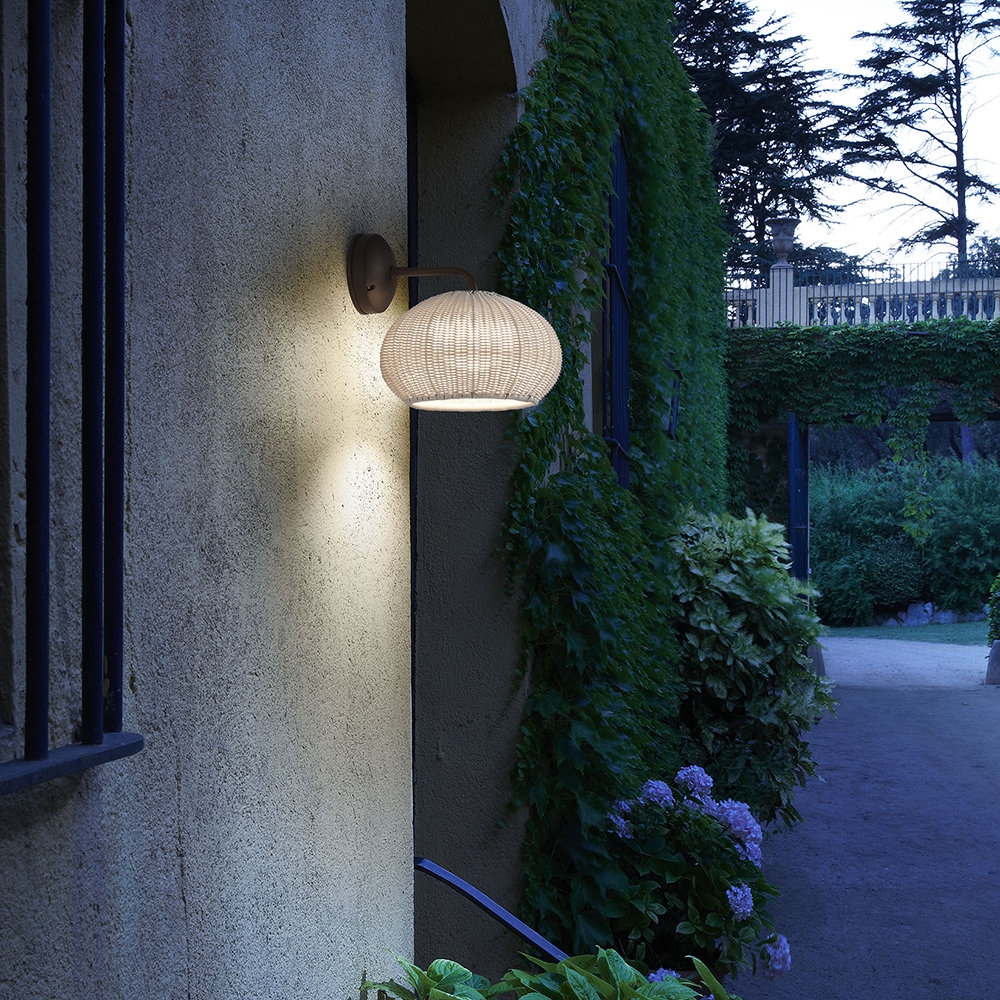 美爾家燈飾：藤編壁燈