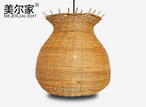 竹編燈M5