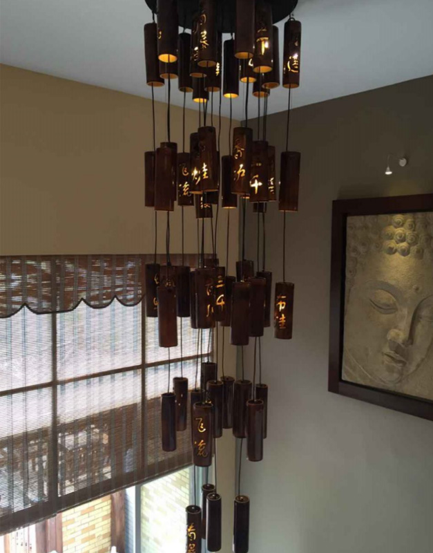 昆明陶茶居使用美爾家竹藝燈