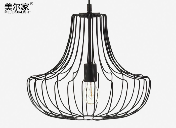 美爾家鐵藝吊燈實拍圖