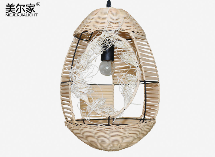 美爾家木藝吊燈主圖