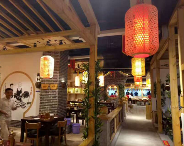 美爾家竹編燈工程案例