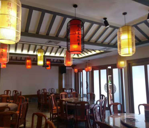 美爾家竹編燈工程案例