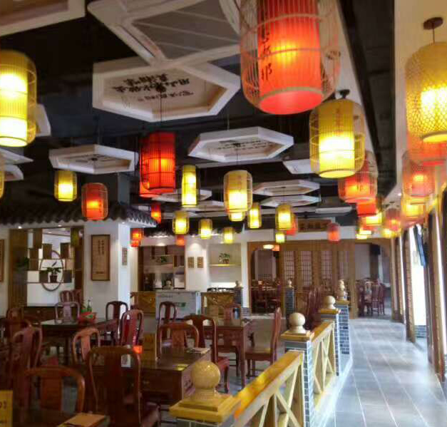 美爾家竹編燈工程案例