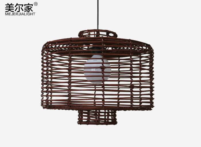 美爾家藤編吊燈