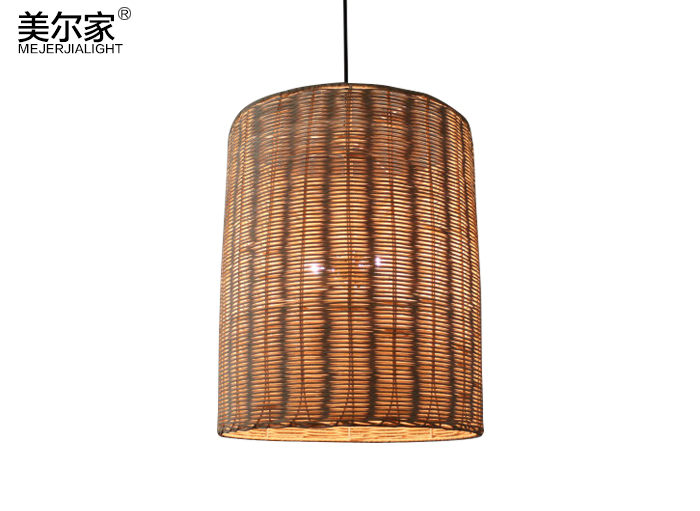 美爾家藤編吊燈