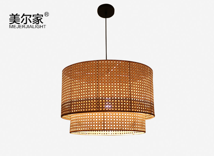 美爾家藤編吊燈