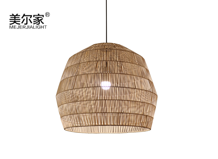 美爾家藤編吊燈